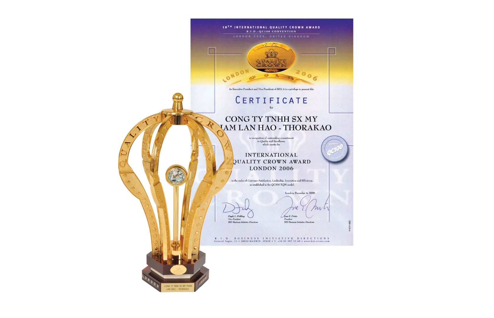 International Quality Crown Award London (2006)
