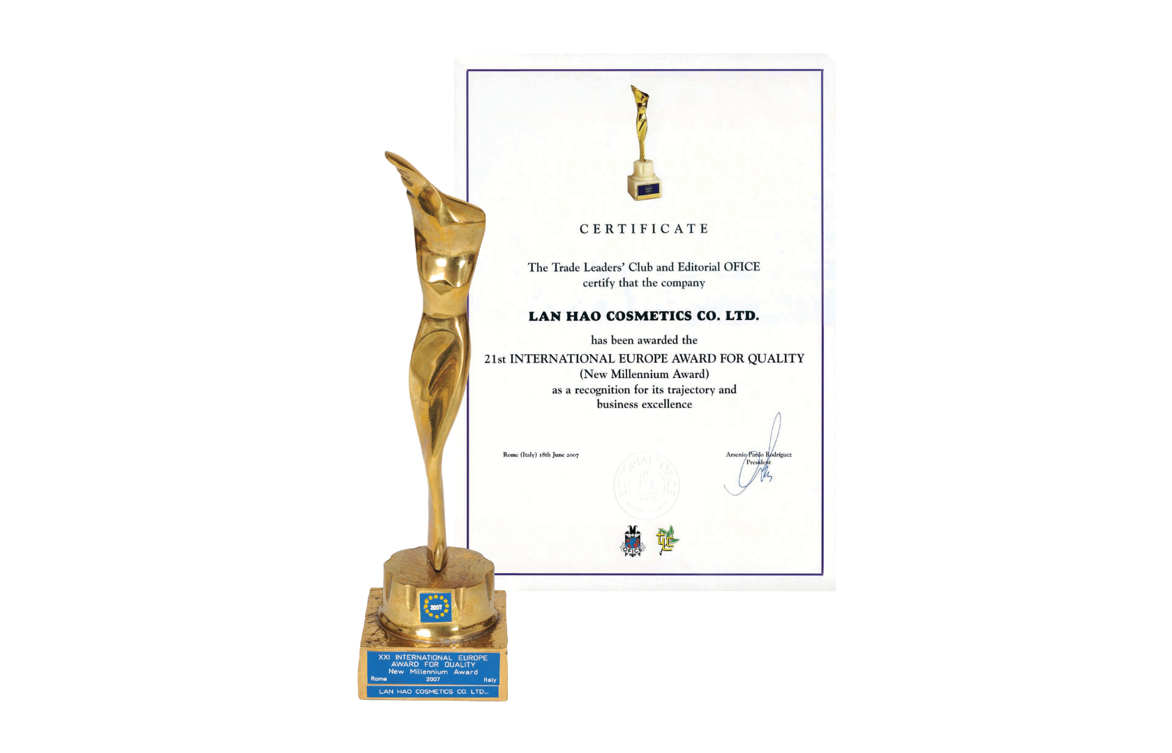 International Europe Award for Quality (2007)