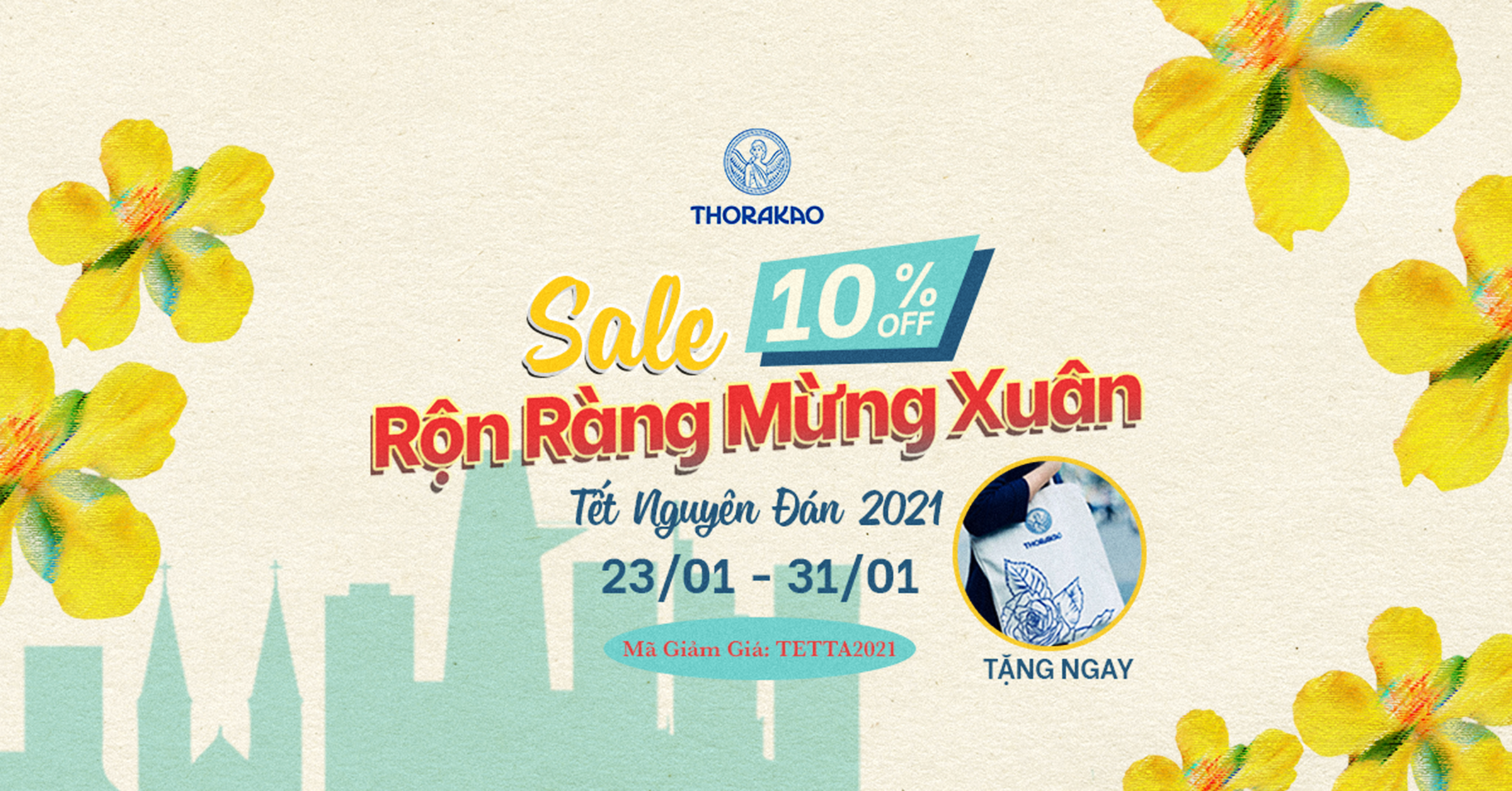 Mỹ phẩm Thorakao khuyến mãi: sale rộn ràng mừng xuân sang