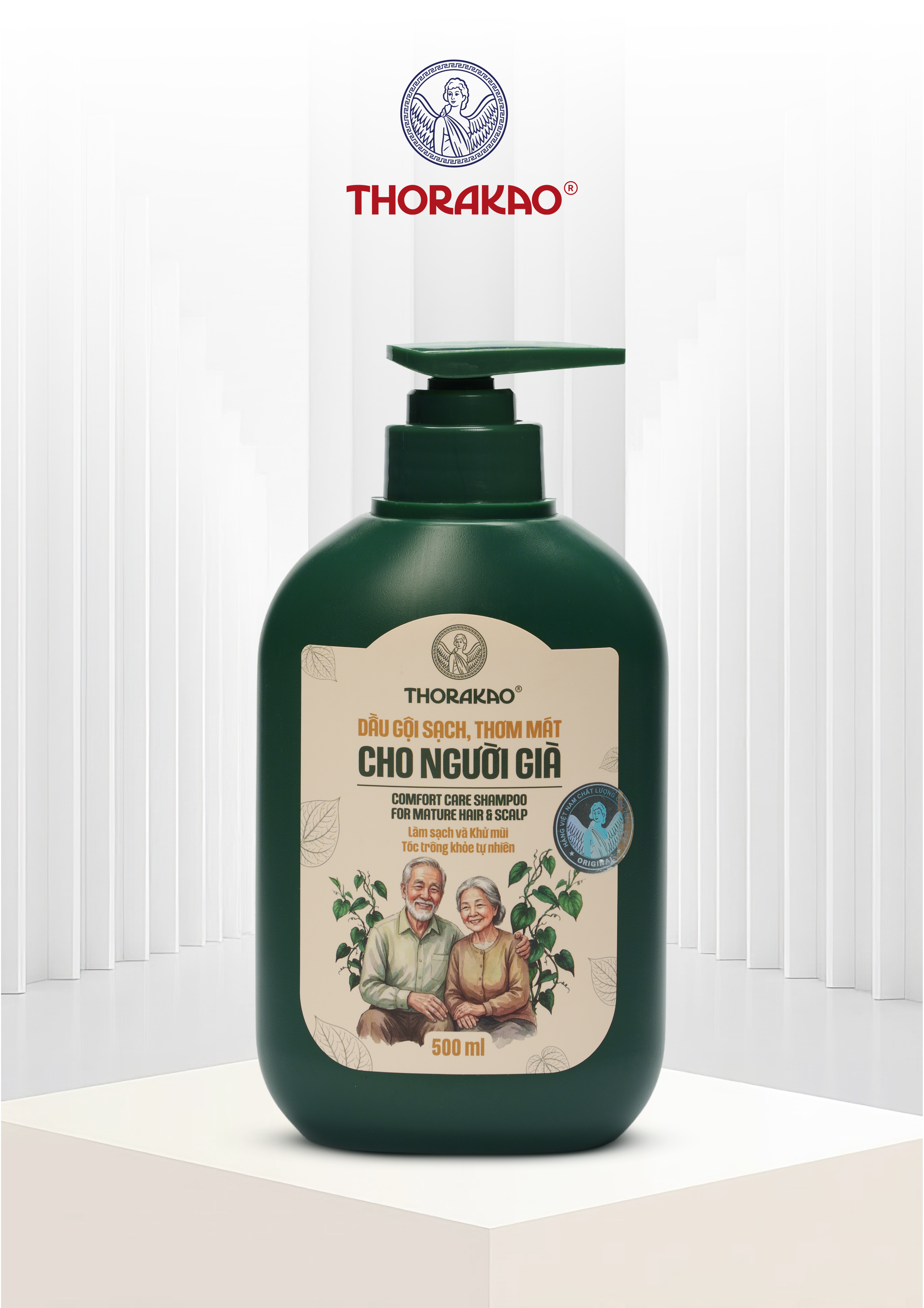 Dầu gội Sạch Thơm Mát Cho Người Già Thorakao 500ml