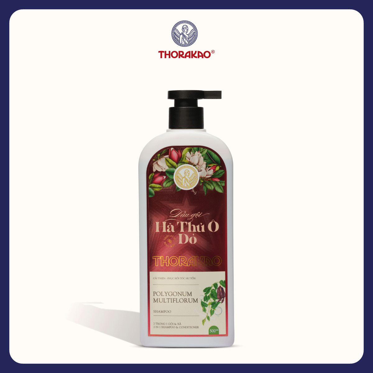 Dầu gội Hà Thủ Ô Đỏ Thorakao 500ML - New