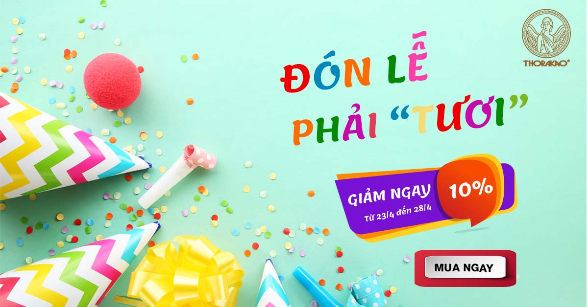 Mỹ phẩm Thorakao khuyến mãi chào mừng Đại lễ