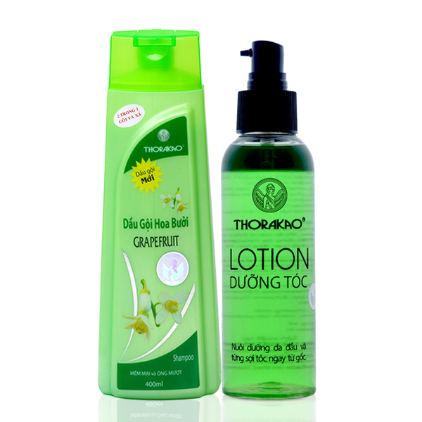 Bộ đôi hoàn hảo: Lotion dưỡng tóc 150ml - Dầu gội hoa bưởi 400ml