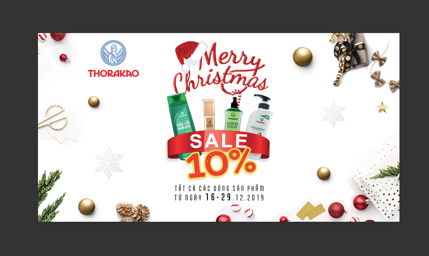 Mỹ Phẩm Thorakao khuyến mãi Giáng sinh 2019