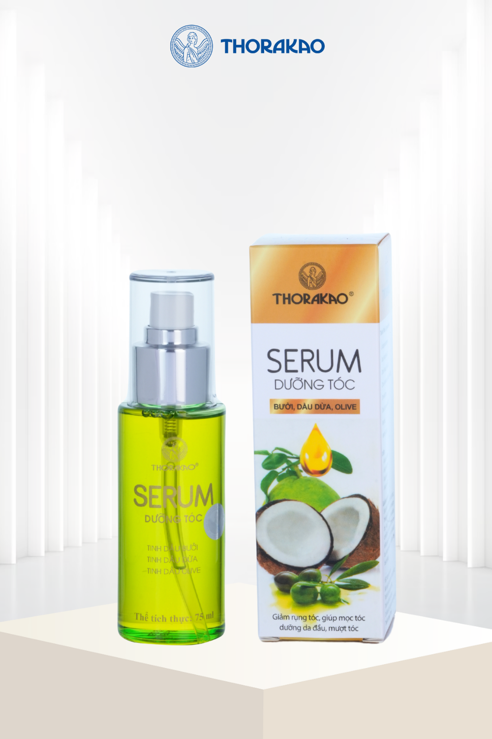 Serum Tóc Bưởi Dừa Olive 75ml