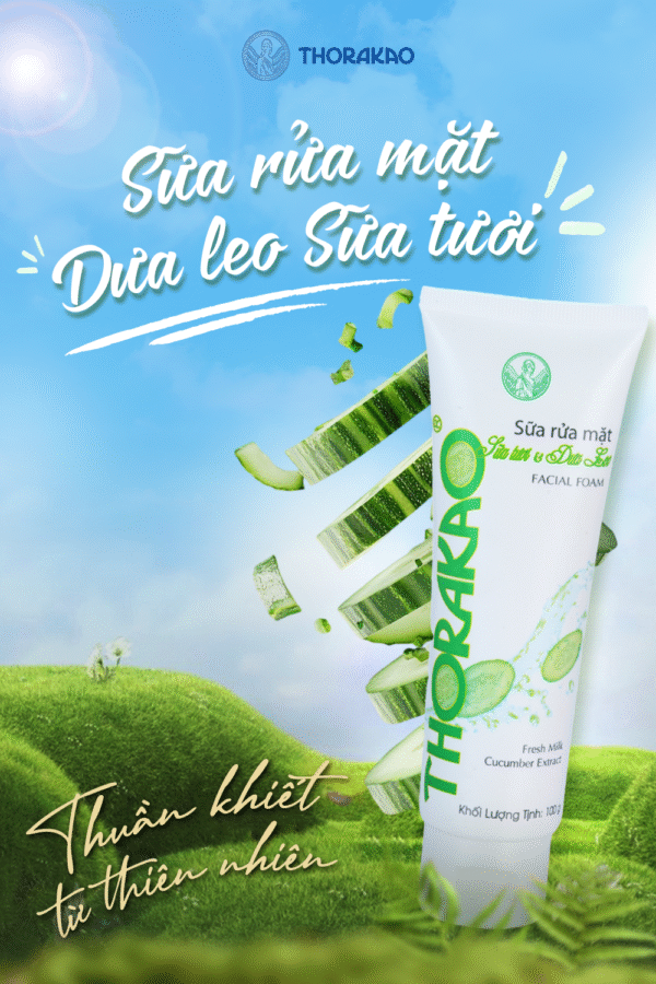 Sữa rửa mặt sữa tươi dưa leo 100g - Hình ảnh 4