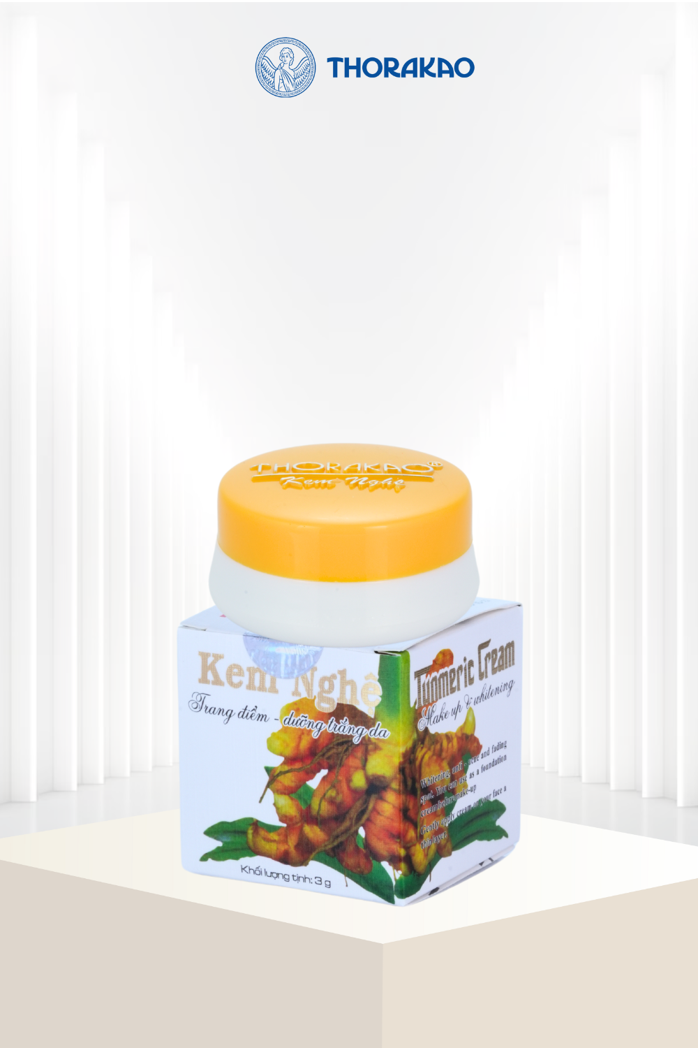 Thorakao Turmeric Whitening Makeup Cream 3g