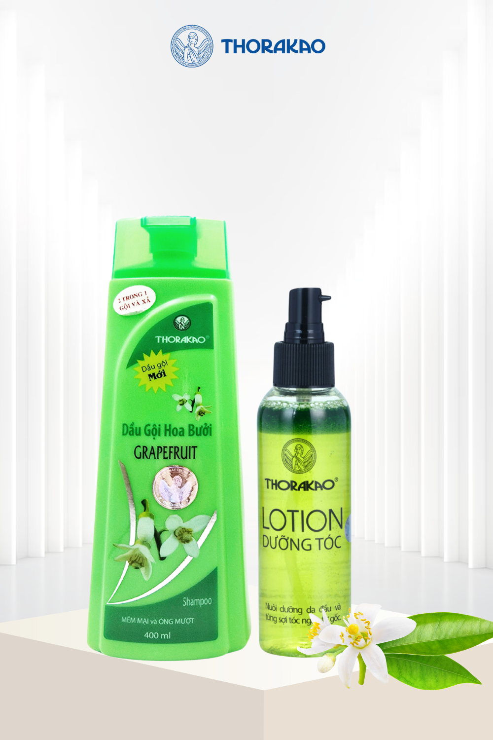 Combo Grapefruit Shampoo Conditioner + Thorakao Grapefruit Lotion 150ml