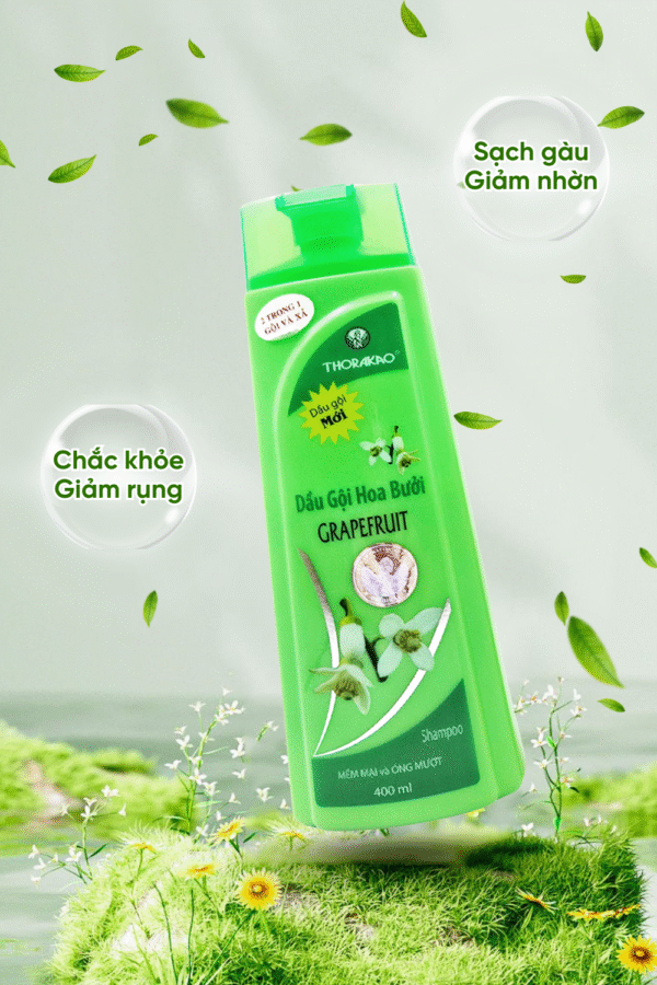 Dầu Gội xả 2in1 Hoa Bưởi  400ml - Hình ảnh 4