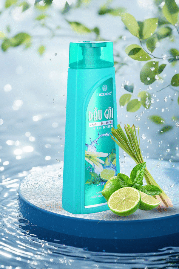 Dầu Gội Chanh Sả Bạc Hà 400ml - Hình ảnh 4