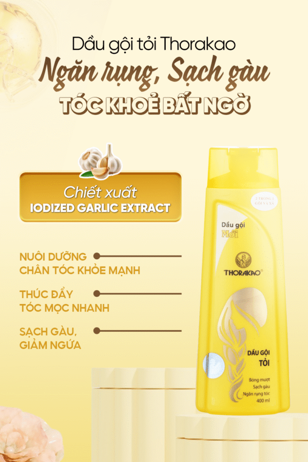 Dầu Gội Tỏi 400ml - Hình ảnh 4