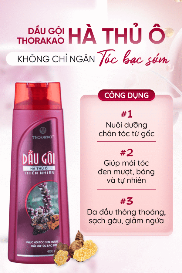 Dầu Gội Hà Thủ Ô 400ml - Hình ảnh 3