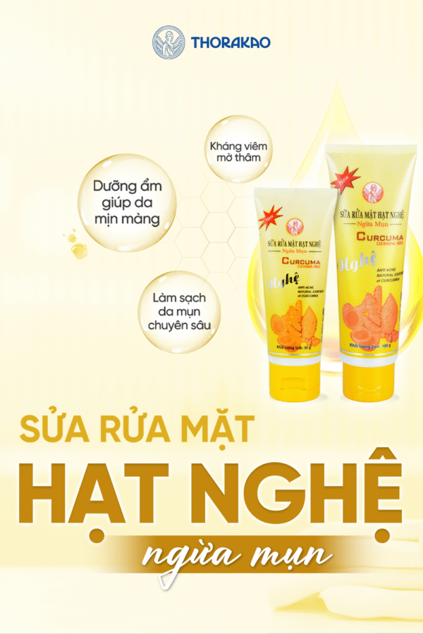 Sữa rửa mặt Nghệ ngừa mụn 100g - Hình ảnh 4