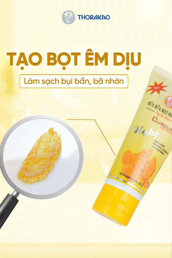 Sữa rửa mặt Nghệ ngừa mụn 100g - Hình ảnh 3