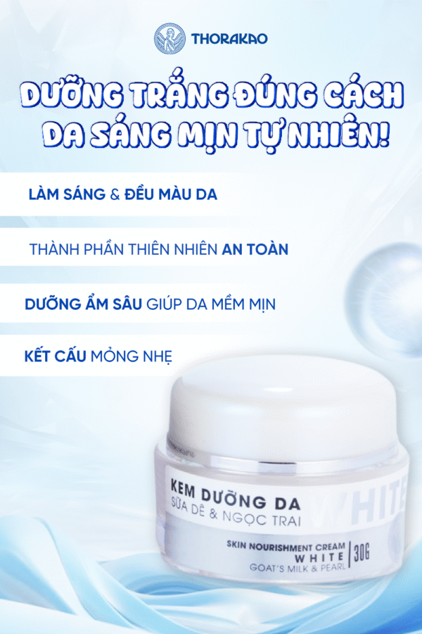 Kem dưỡng da White Sữa Dê & Ngọc Trai 30g - Hình ảnh 5