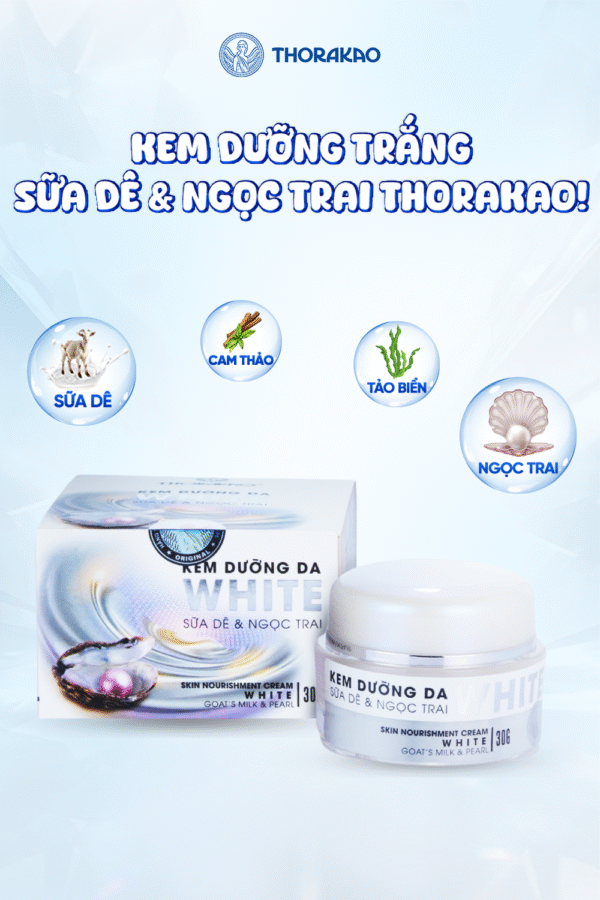 Kem dưỡng da White Sữa Dê & Ngọc Trai 30g - Hình ảnh 4