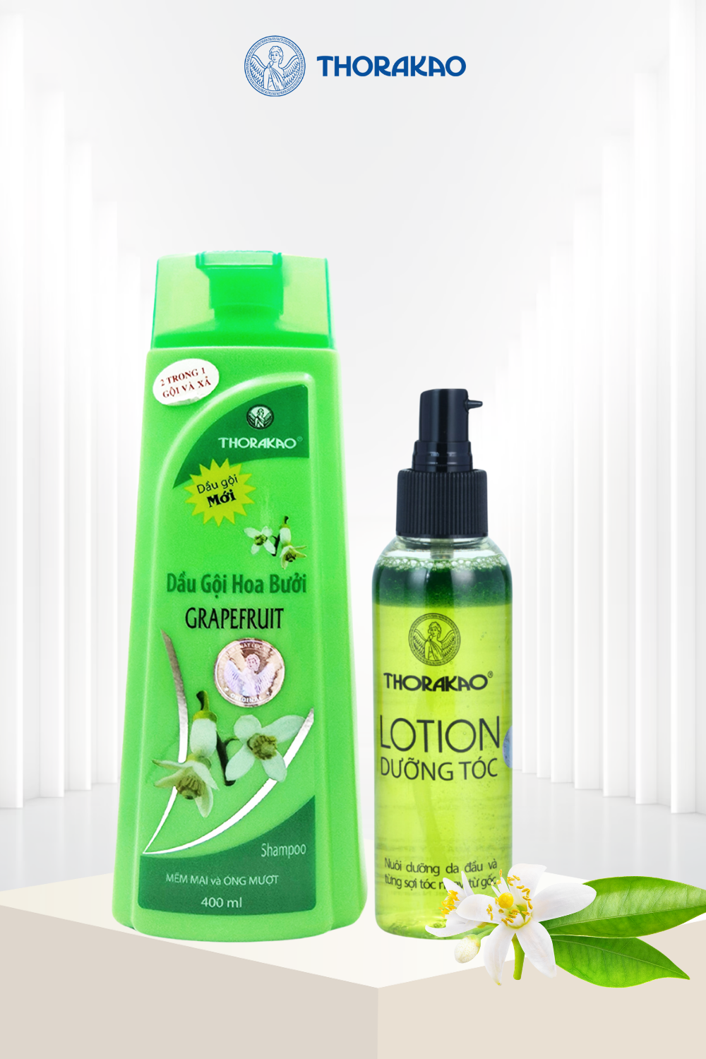 Combo Grapefruit Shampoo Conditioner + Thorakao Grapefruit Lotion 150ml