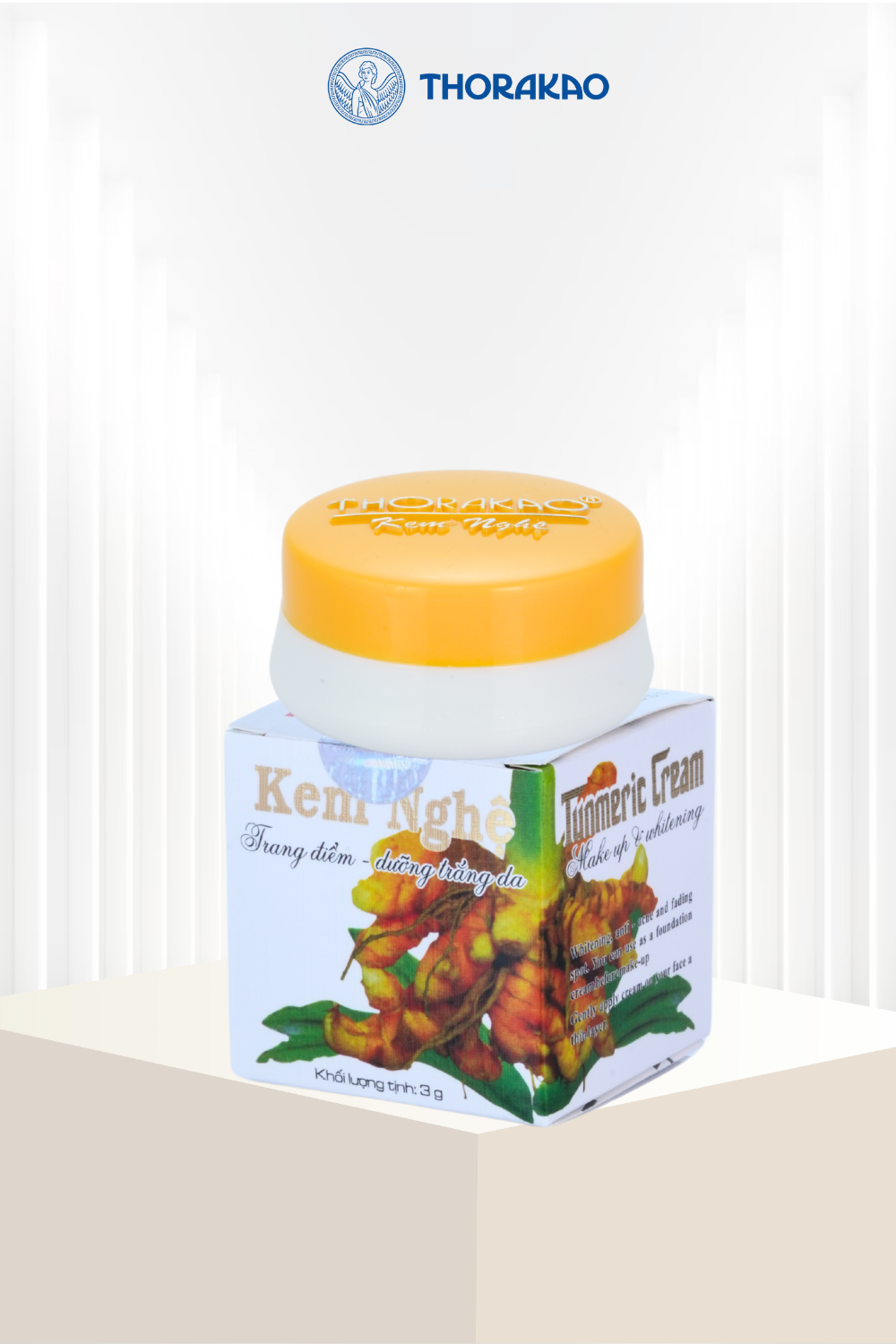 Thorakao Turmeric Whitening Makeup Cream 3g