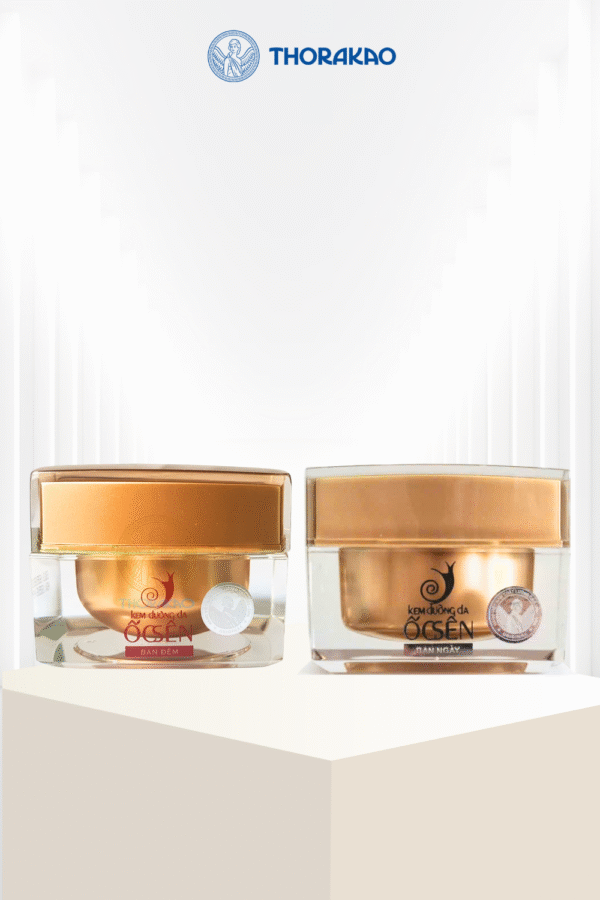 Combo Kem Dưỡng Da Sáng Mịn Ốc Sên Thorakao Ngày & Đêm 30g