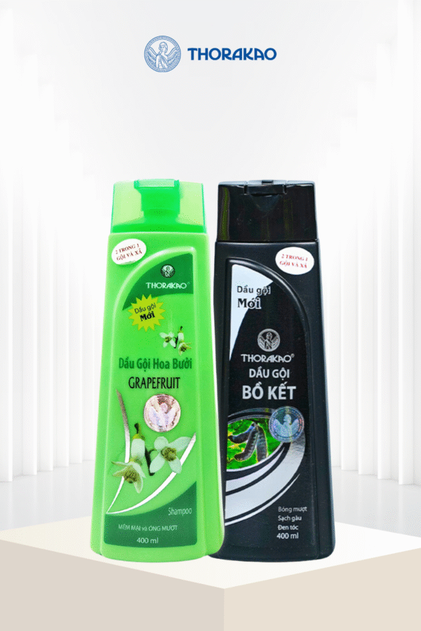 Combo Gội Xả 2in1 Hoa Bưởi + Bồ Kết 400ml