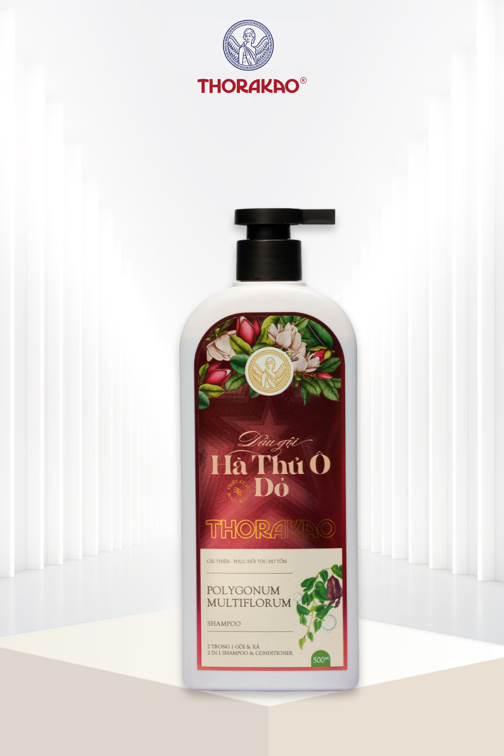 Dầu gội Hà Thủ Ô Đỏ Thorakao 500ML - New