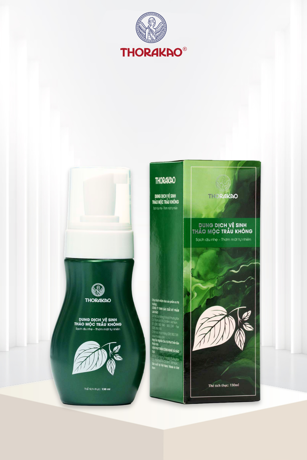 Dung dịch vệ sinh Thảo mộc Trầu Không Thorakao 130ml